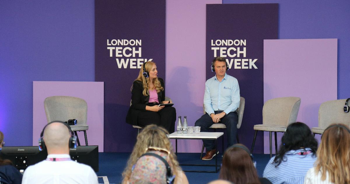A group of women speaking at a technology conference, reflecting a women in tech list and leadership visibility in the UK tech sector