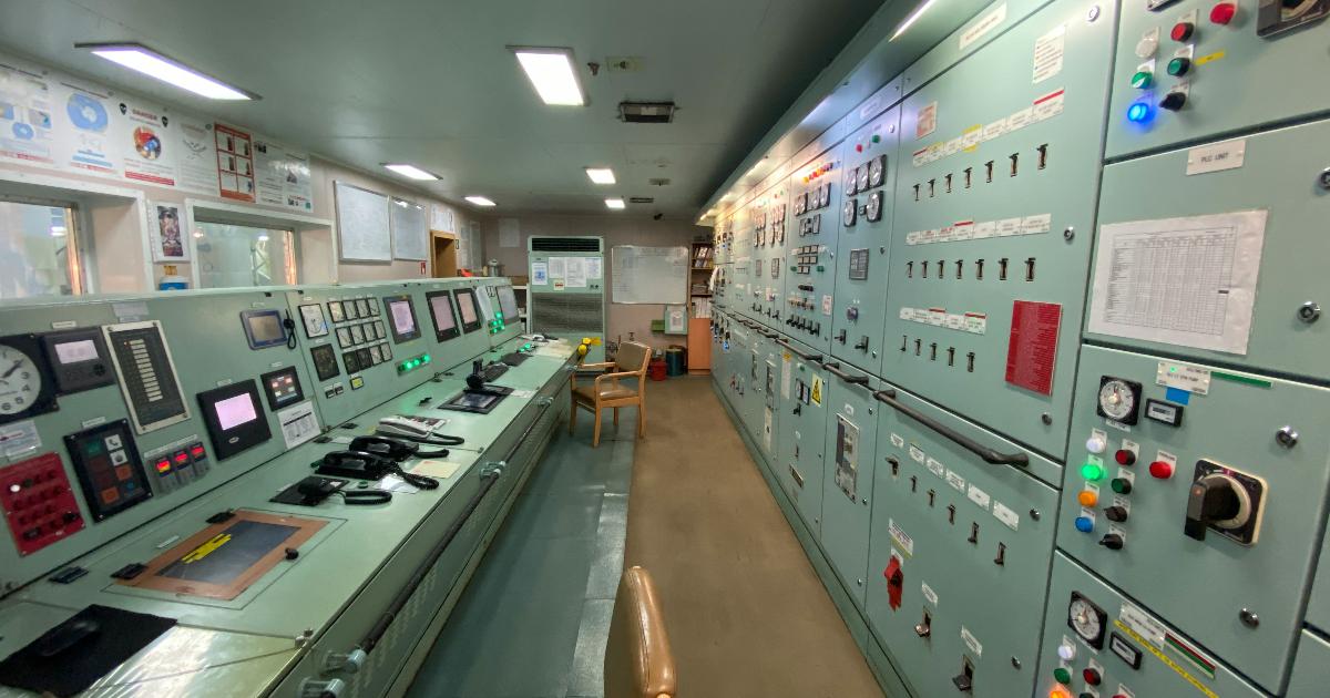 Water treatment plant control panel showing a PLC interface and industrial equipment, illustrating the data problem behind the password issue